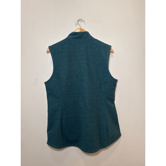 ATHLETA Women’s Stroll Fleece Moto Vest Large Borealis Green Athleisure Gorpcore - Picture 4 of 4
